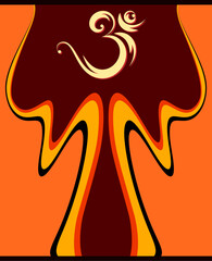Aum (Om) The Holy Motif Design