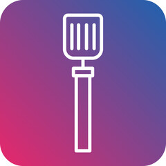 Spatula line icon style