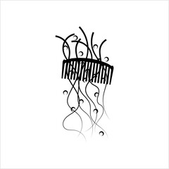 Hair Problem Icon Dandruff