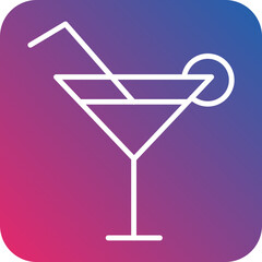 Lemonade Line Icon Style