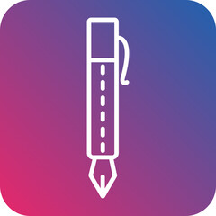 Pen Line Icon Style