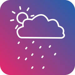 Drizzle Line Icon Style