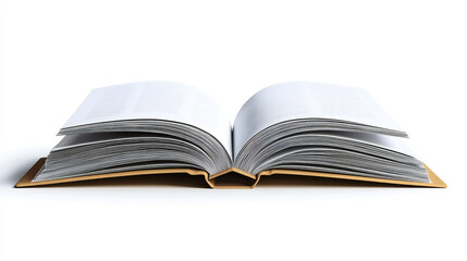 Obraz premium Realistic vector mockup of a standing 3D magazine with a blank white cover isolated on a white background Features a closed horizontal paperback book or catalog with a diminishing