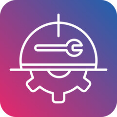 Labour Day Line Icon Style