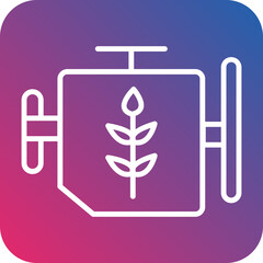 Engine Line Icon Style