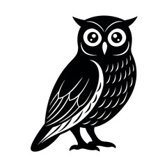 Eastern Grass Owl Nocturnal Bird Design  