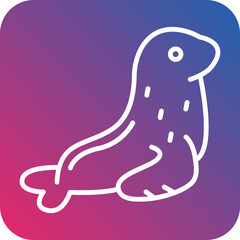 Seal Line Icon Style