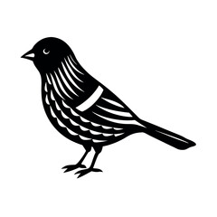 Pine Siskin Perched Bird Clipart  