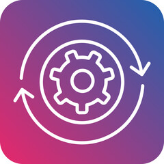 Optimization Line Icon Style