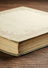 고풍스런 낡은 책 표지 부드러운 빛 아래