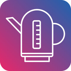 Kettle Line Icon Style