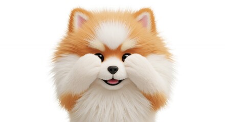 Obraz premium Cute pomeranian dog illustration