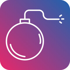Bomb Line Icon Style