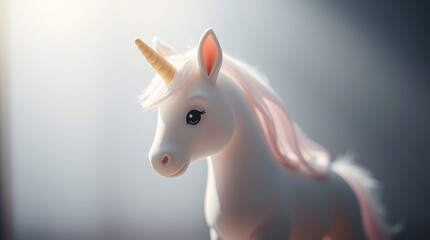 A colorful unicorn with a rainbow mane, embodying a magical and vibrant fantasy creature.