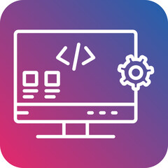 Web Design Line Icon Style