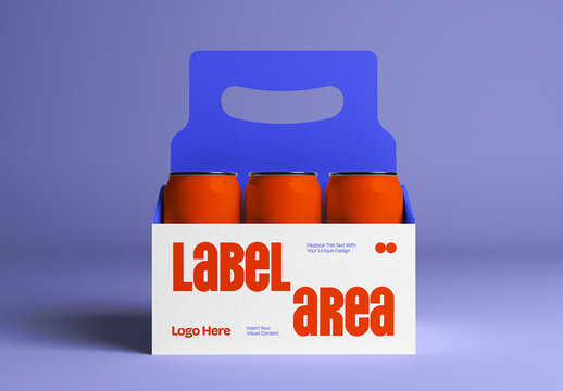 Can Bottle Inside Box Mockup