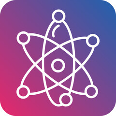 Atom Line Icon Style