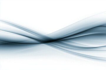 Obraz premium Blue and White Smooth Wave Background