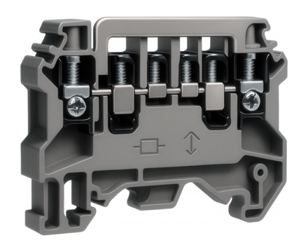 Multi-conductor terminal block with a bridging function for simplified circuit management in control systems