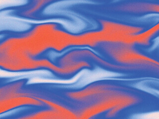 Abstract Fluid Art Swirling Hues of Blue, White, and Coral in a Mesmerizing Digital Painting