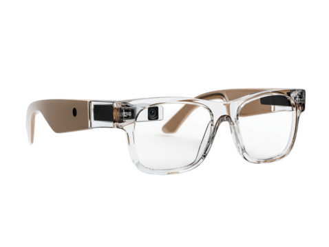 Smart glasses augmented reality wearable technology ar on transparent background