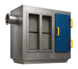 Fototapeta premium Recuperative thermal oxidizer with ceramic heat exchange media for waste treatment plants.