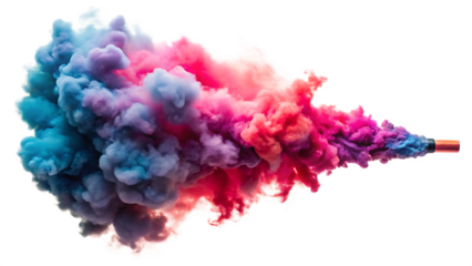  smoke bomb stock isolated on white background, png,ai generated