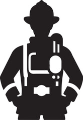 firefighter silhouette design