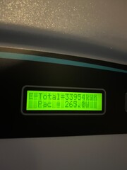 display of an inverter to a solar panel