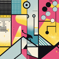 vector illustration of a abstract background. Generative AI