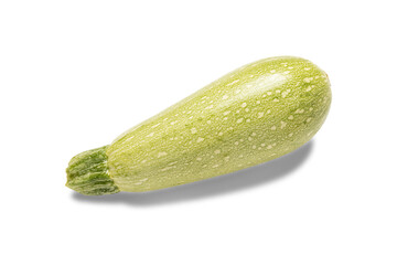 Fresh zucchini isolated no background cut out