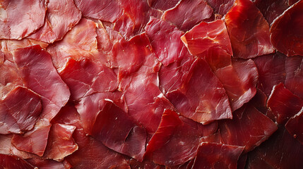 Ham.Dried pork meat background texture.