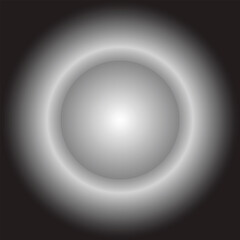 abstract black and white gradient circle design