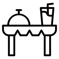 Dinner Table Icon Style
