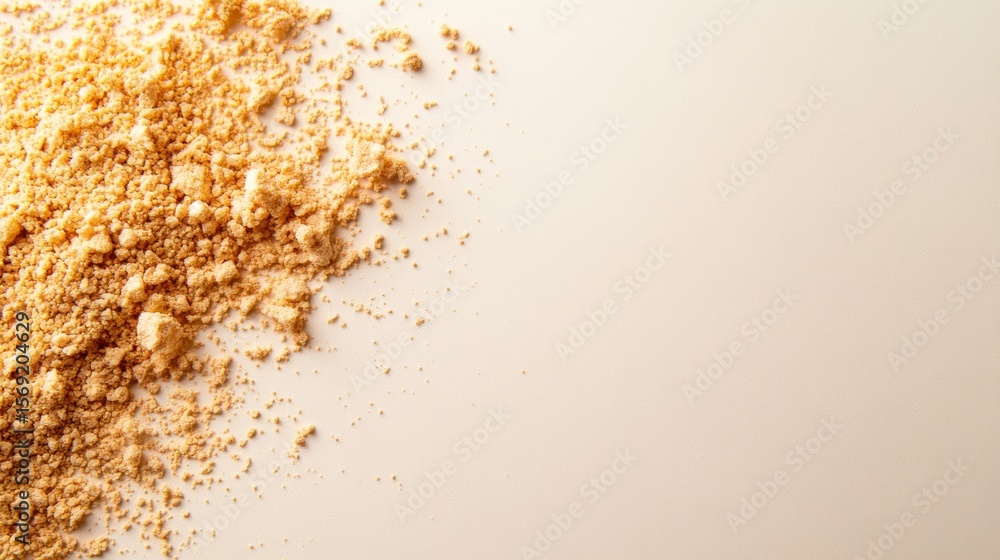 Poster densely packed golden glitter spread over neutral surface creating a mesmerizing dreamlike glow with