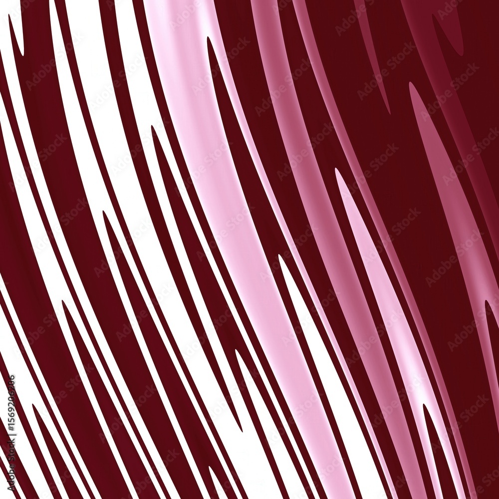 Poster abstract diagonal lines of white pink and burgundy creating a dynamic and flowing composition