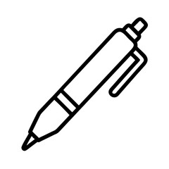 Simple black pen illustration on white background, concept of icon  