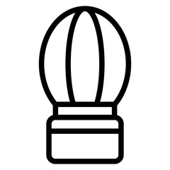 Air Balloon Icon Style