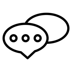 Obraz premium Chat Icon Style