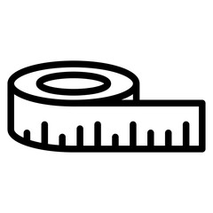 Measuring Tape Icon Style