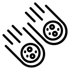 Meteorites Icon Style © HAR