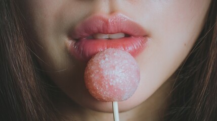 Woman with japan dango : Food and snack. Ai generative.