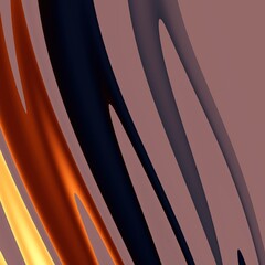 Abstract background featuring curved lines in shades of brown, gold, and dark blue on a pink backdrop