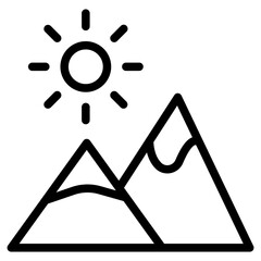 Rocky Mountains Icon Style