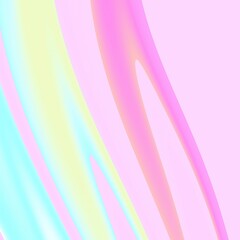 Pastel Rainbow Swirl Abstract Watercolor Painting