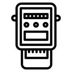 Electric Meter Icon Style