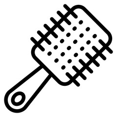 Hair Brush Icon Style