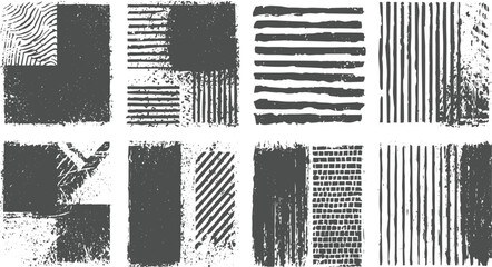 set of black and white background