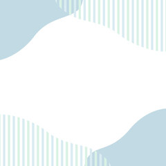 くすみカラーの流体シェイプフレーム