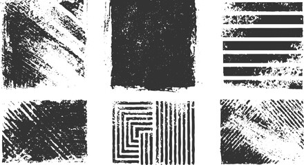  Set of grunge textures, Vector Illustration. Grunge Splattered Vector Texture transparent background 